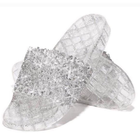 Embellished Slides - Silver - Picture 5 of 6